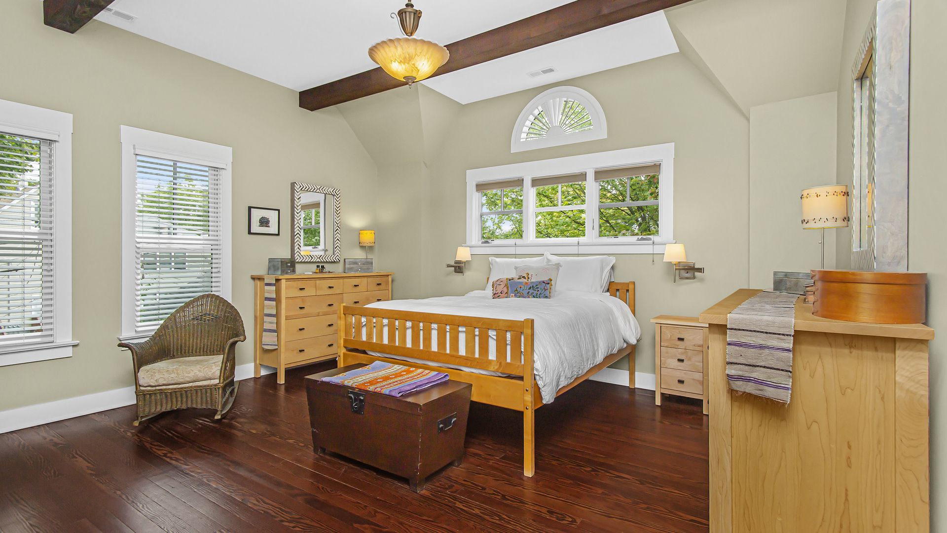 Undisclosed Address Evanston, IL 60201 - Photo 12 of 30 a bedroom with a bed and a large window