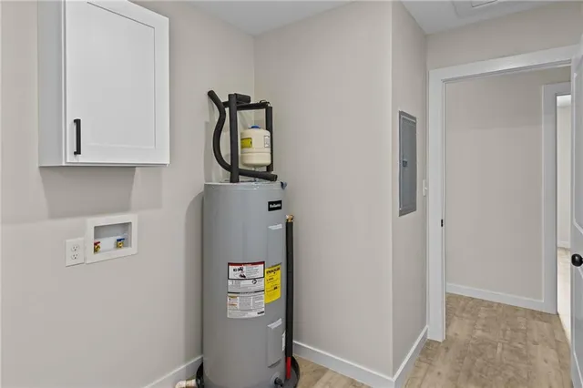 a close view of utility room