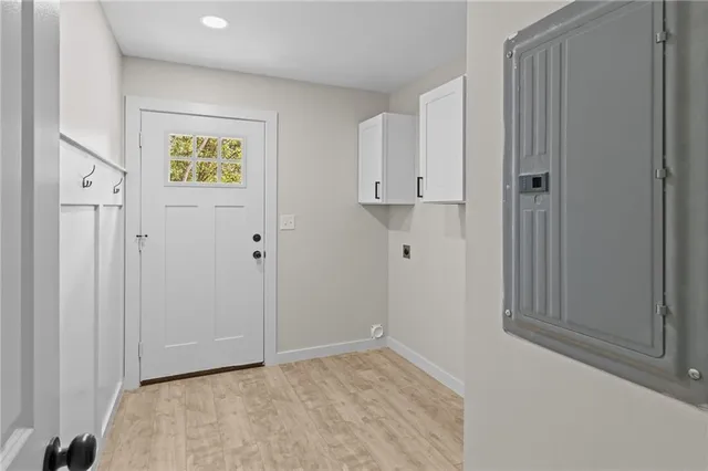 a view of an empty room