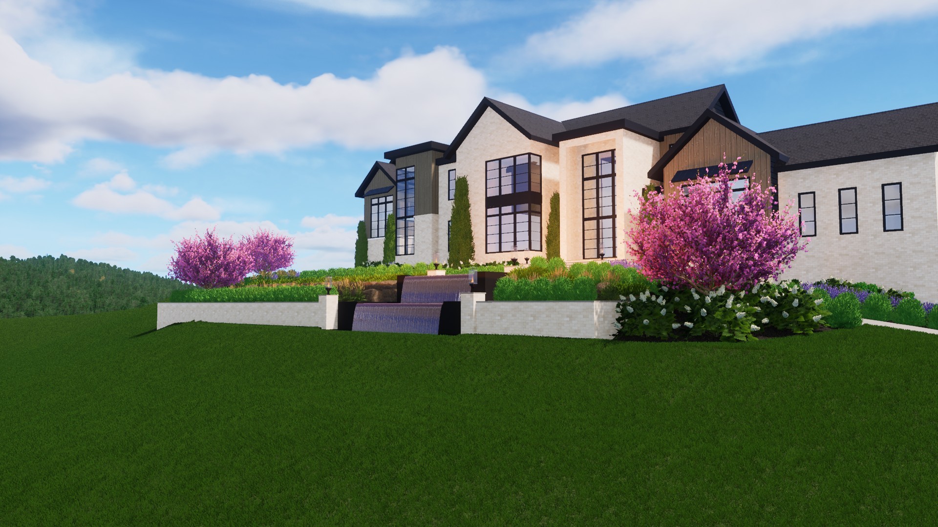 9636 Concord Road Brentwood, TN 37027 - Photo 18 of 61 a front view of a house with a yard and potted plants