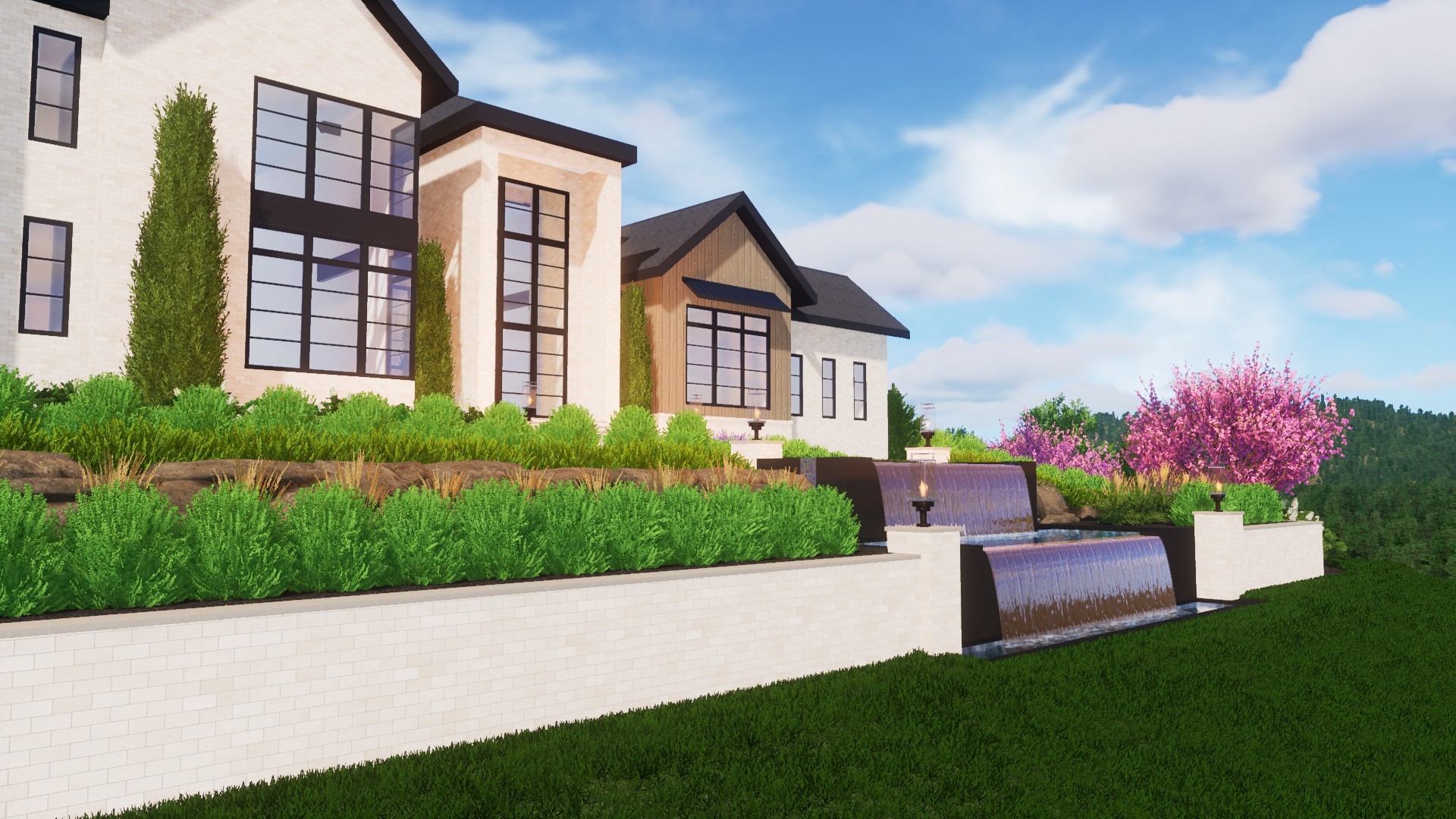 9636 Concord Road Brentwood, TN 37027 - Photo 25 of 61 a front view of a house with a garden