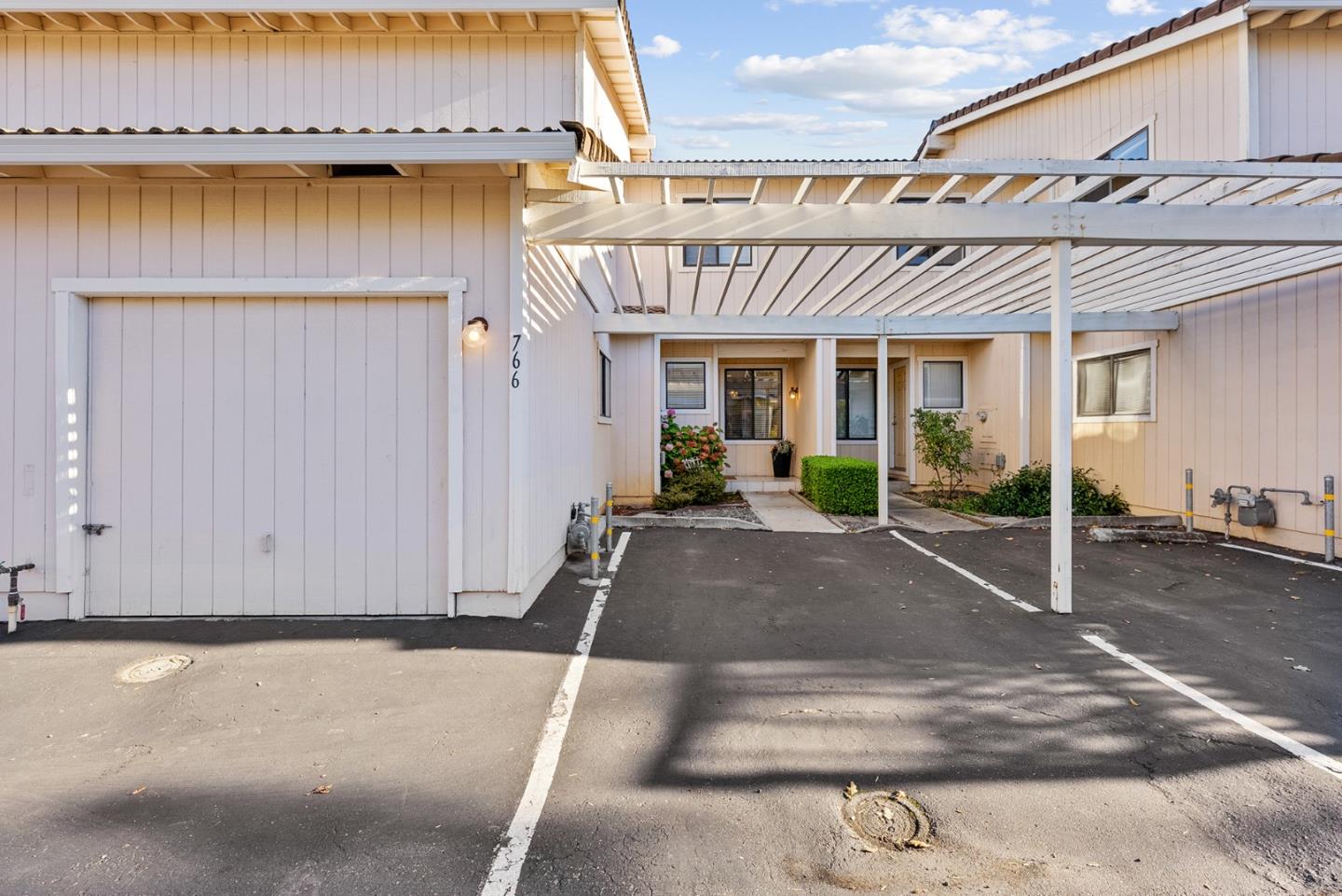 a view of a house with a outdoor space