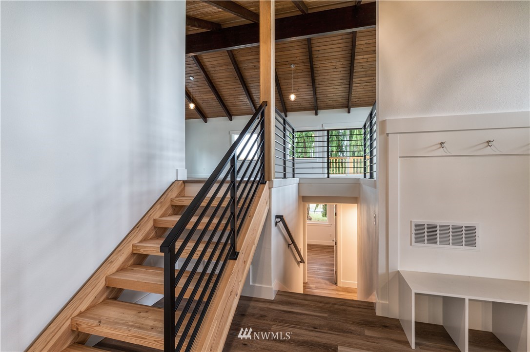 33114 Sultan Basin Road Sultan, WA 98294 - Photo 11 of 30 a view of staircase with railing and white walls