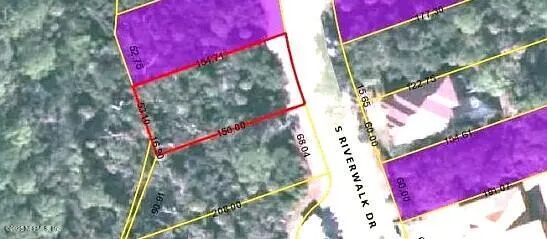 a view of a red sign board