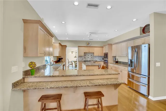 a view of living room with granite countertop furniture and a couch