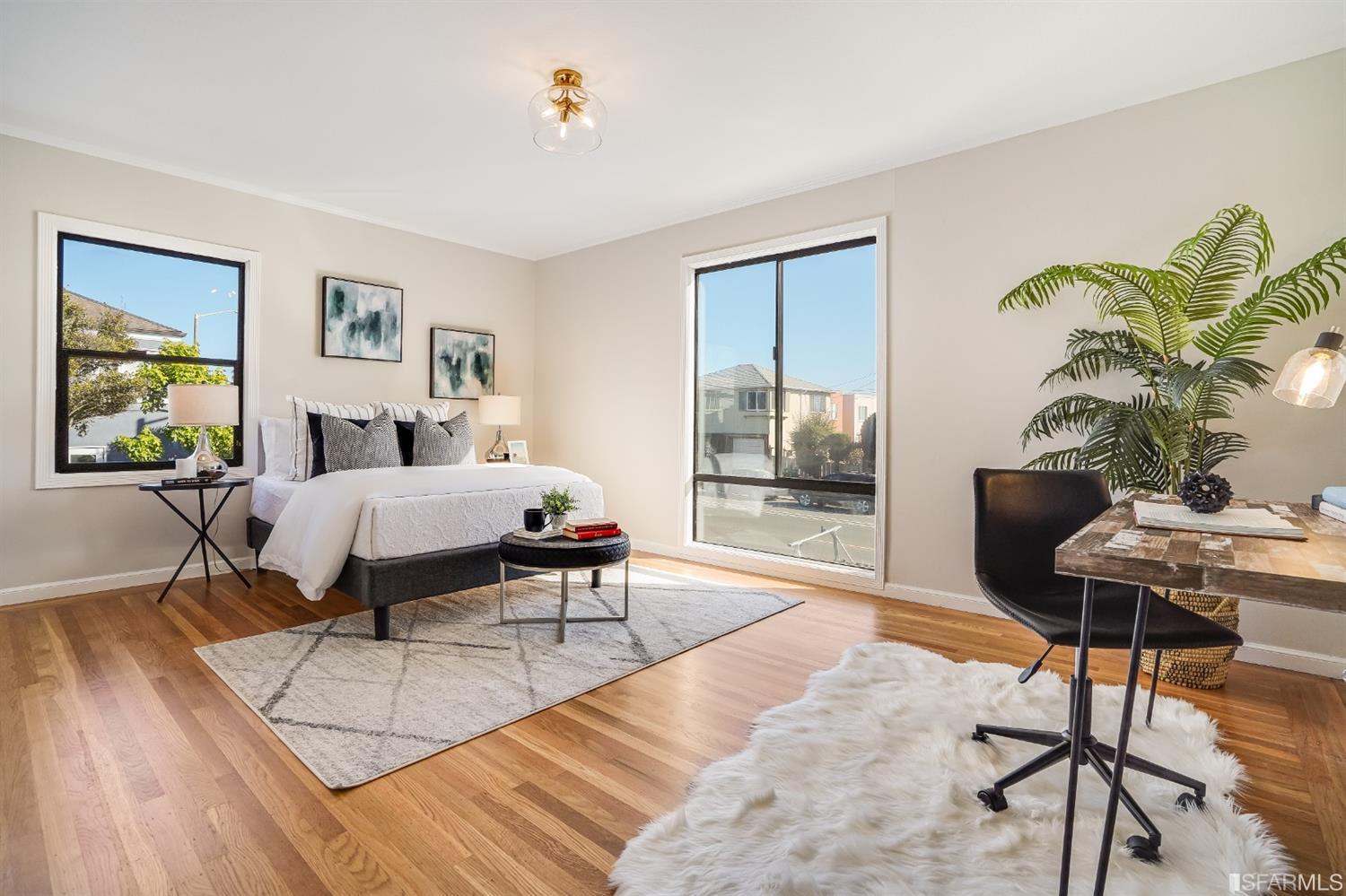 96 Middlefield Drive San Francisco, CA 94132 - Photo 30 of 46 a living room with furniture and wooden floor
