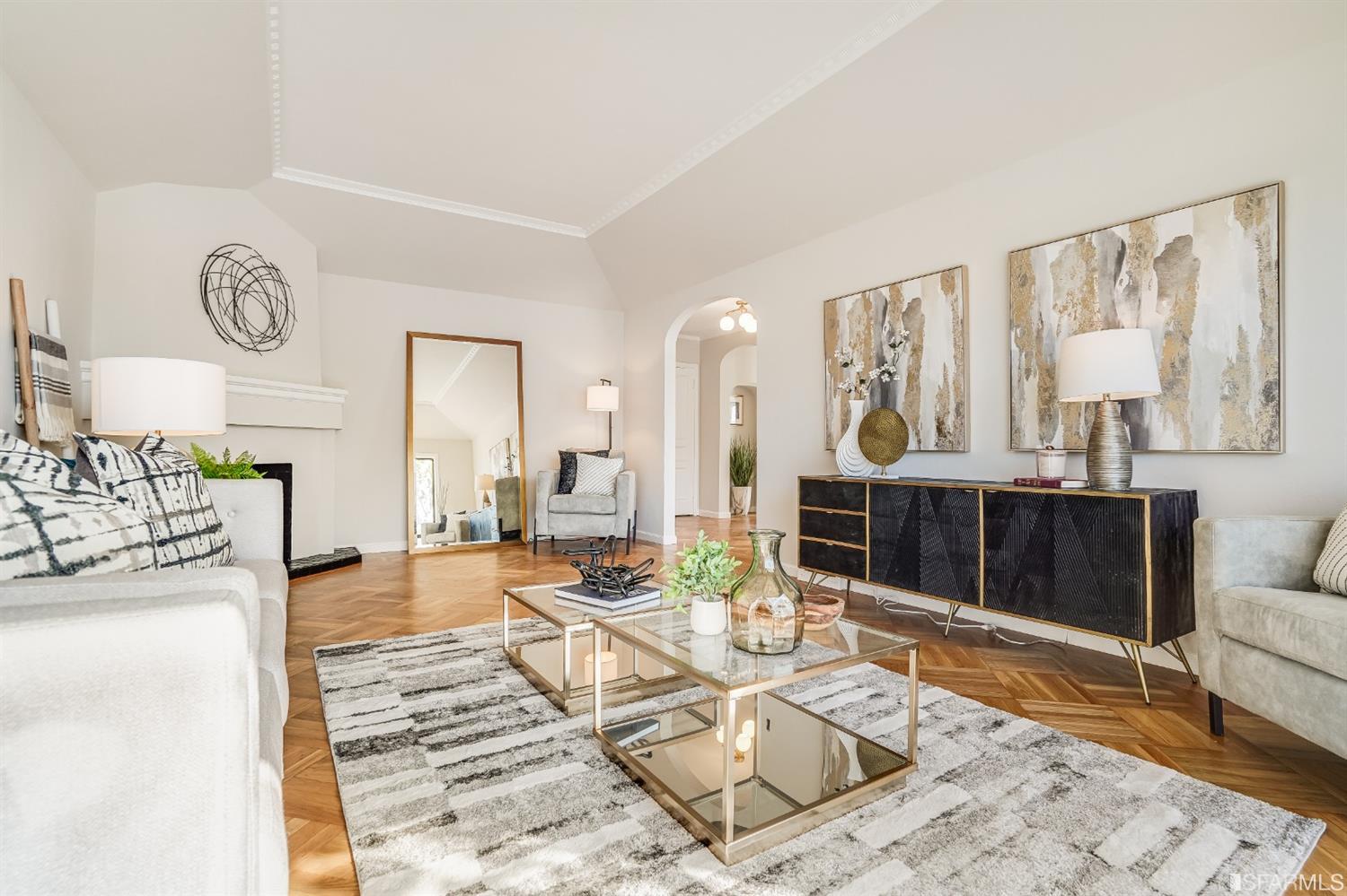 96 Middlefield Drive San Francisco, CA 94132 - Photo 7 of 46 a living room with furniture and wooden floor
