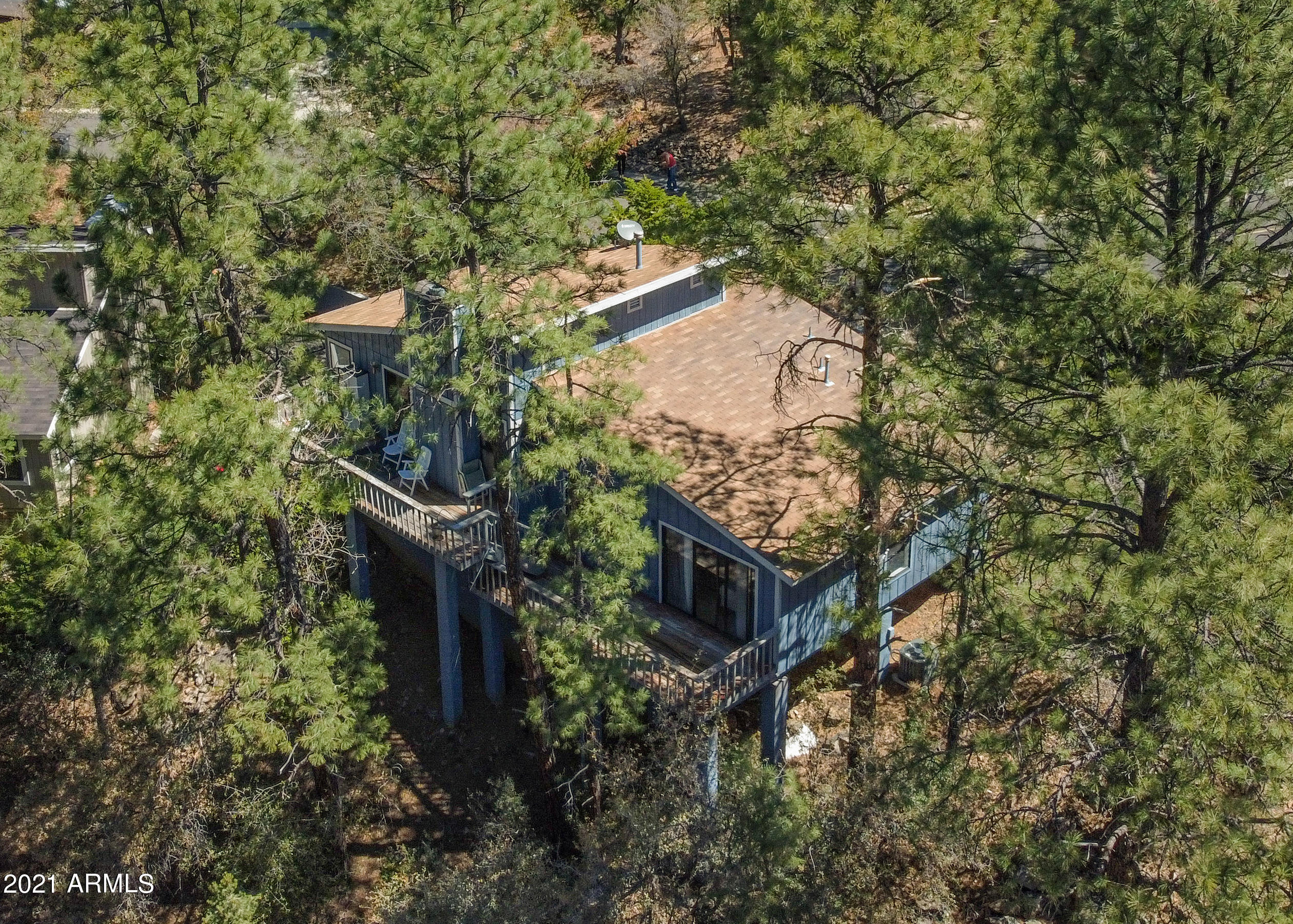 511 Turtleback Road Prescott, AZ 86303 - Photo 32 of 37 30_Aerial Back of House 01