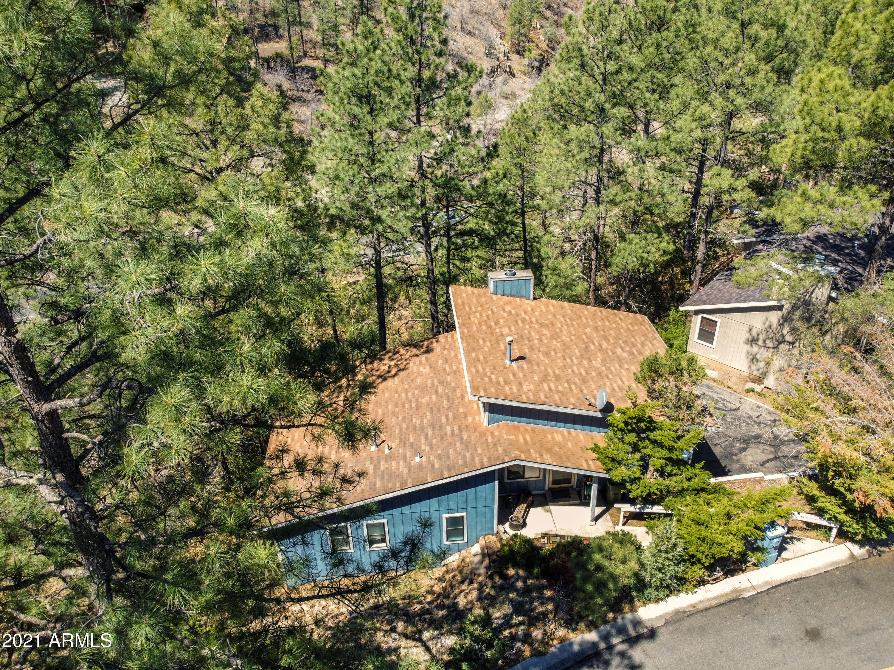 511 Turtleback Road Prescott, AZ 86303 - Photo 36 of 37 34_Aerial Front of House 03