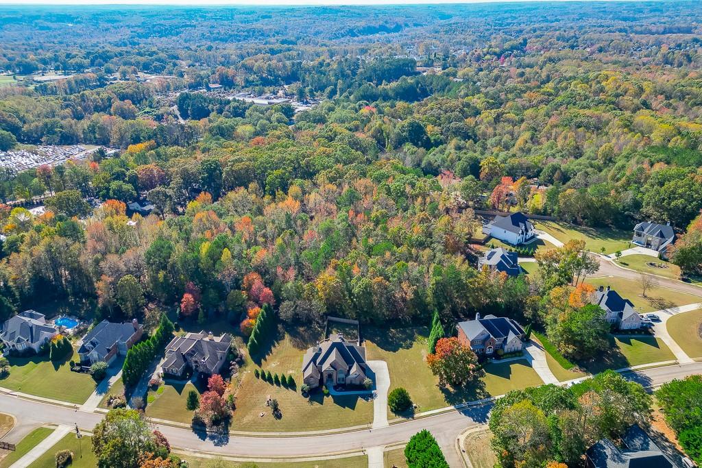 940 Chateau Forest Road Hoschton, GA 30548 - Photo 86 of 87 an aerial view of residential houses with outdoor space and street view