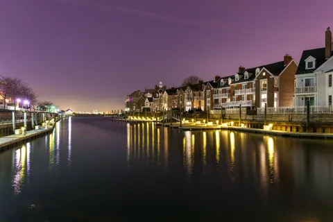 a view of an ocean and beach
