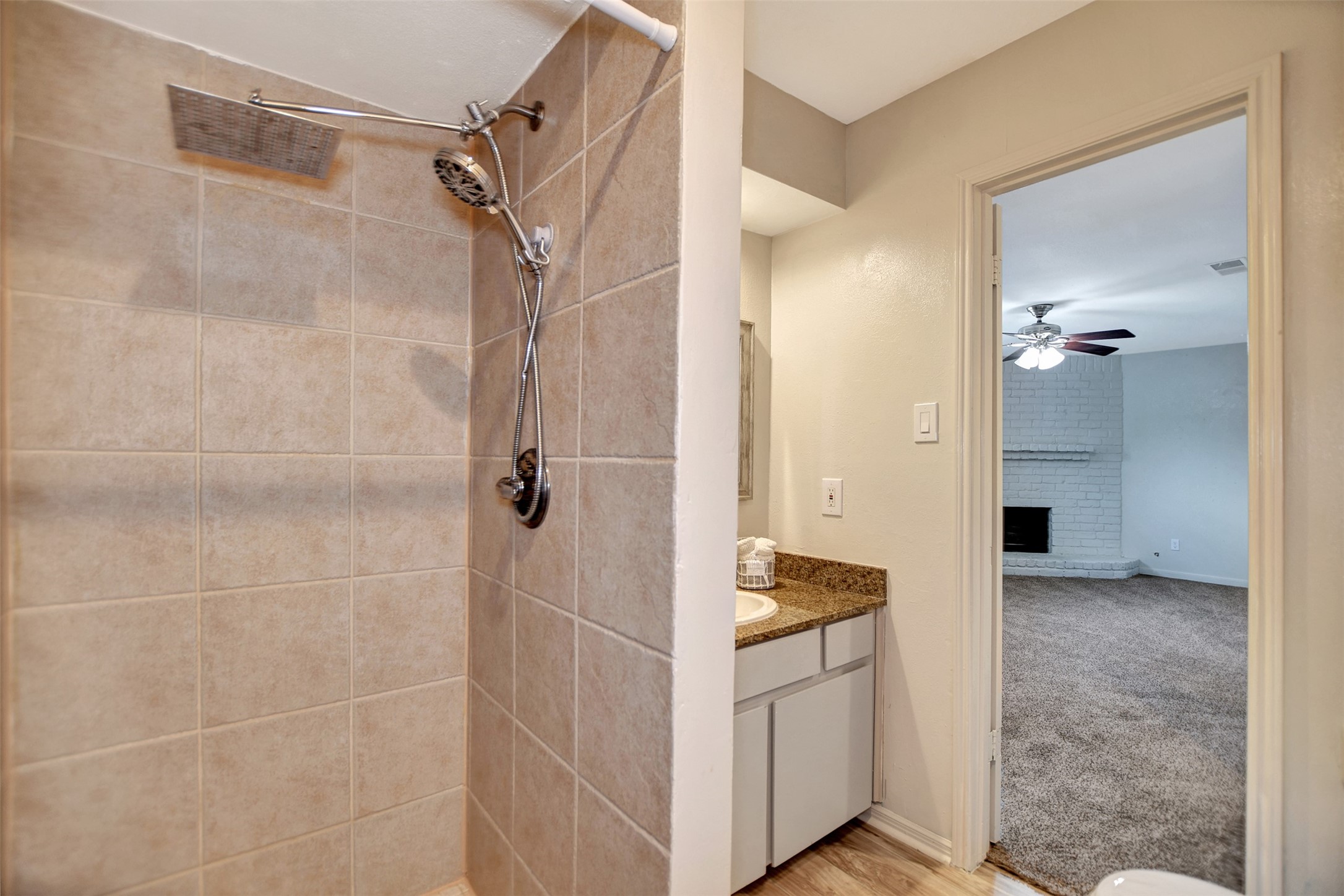 3826 Willow Springs Lane, Unit 3826 Houston, TX 77080 - Photo 36 of 43 a bathroom with a bathtub and a shower