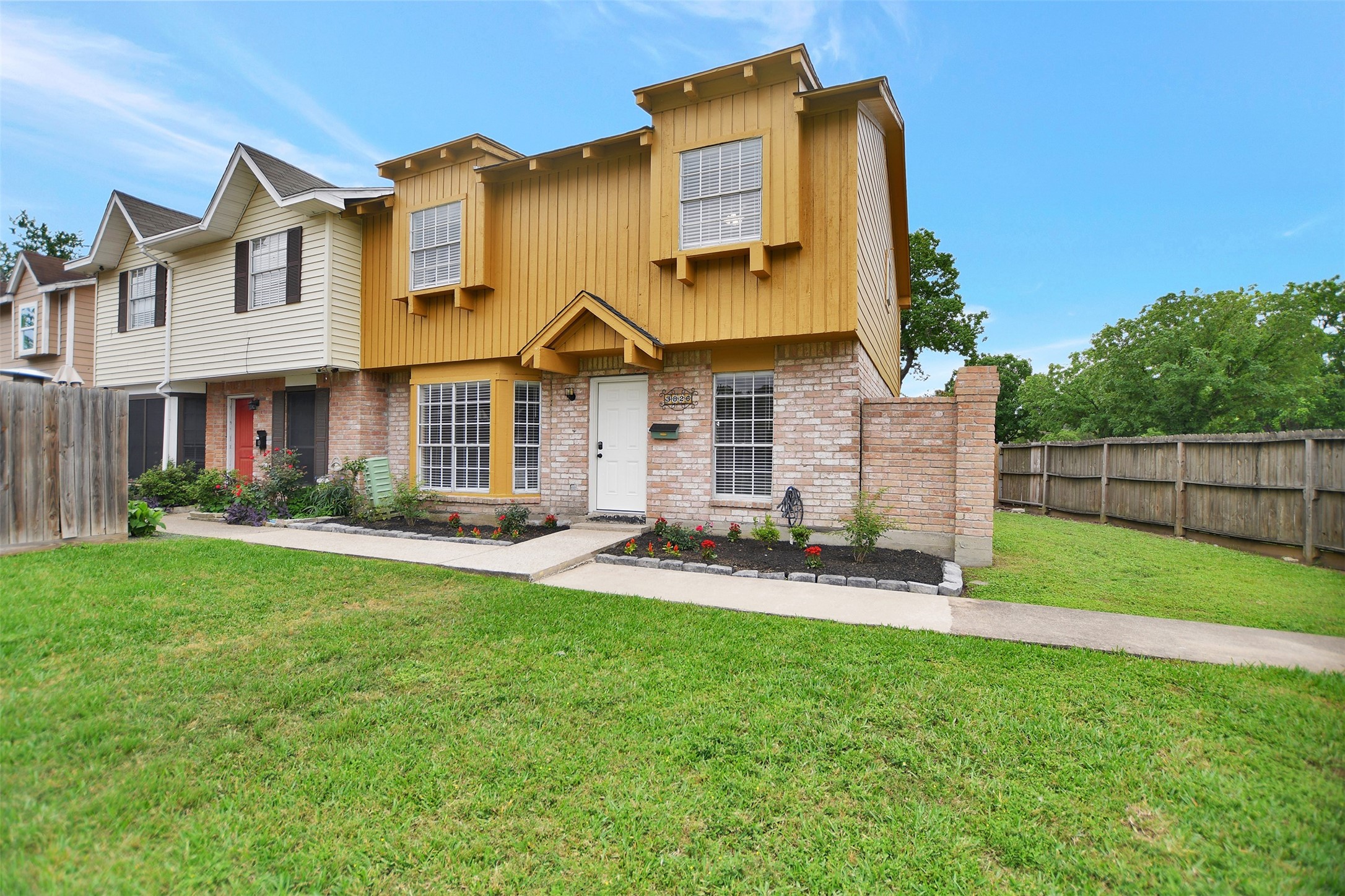 3826 Willow Springs Lane, Unit 3826 Houston, TX 77080 - Photo 4 of 43 front view of a house with a yard