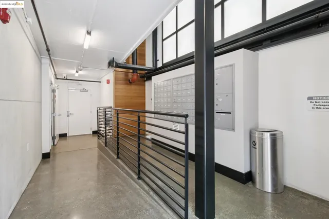 a view of hallway with stairs
