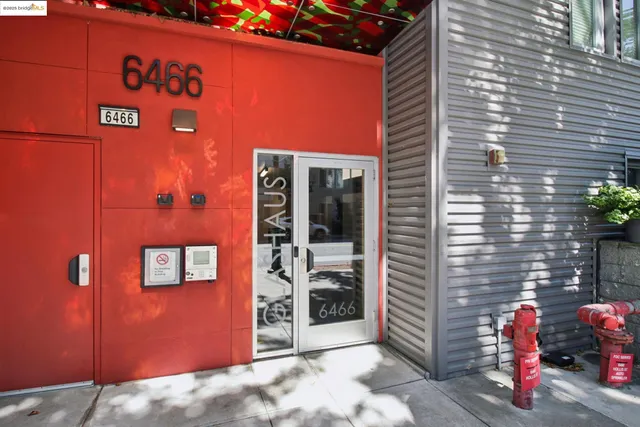 a view of a door with a garage