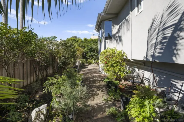 a view of a balcony with city view