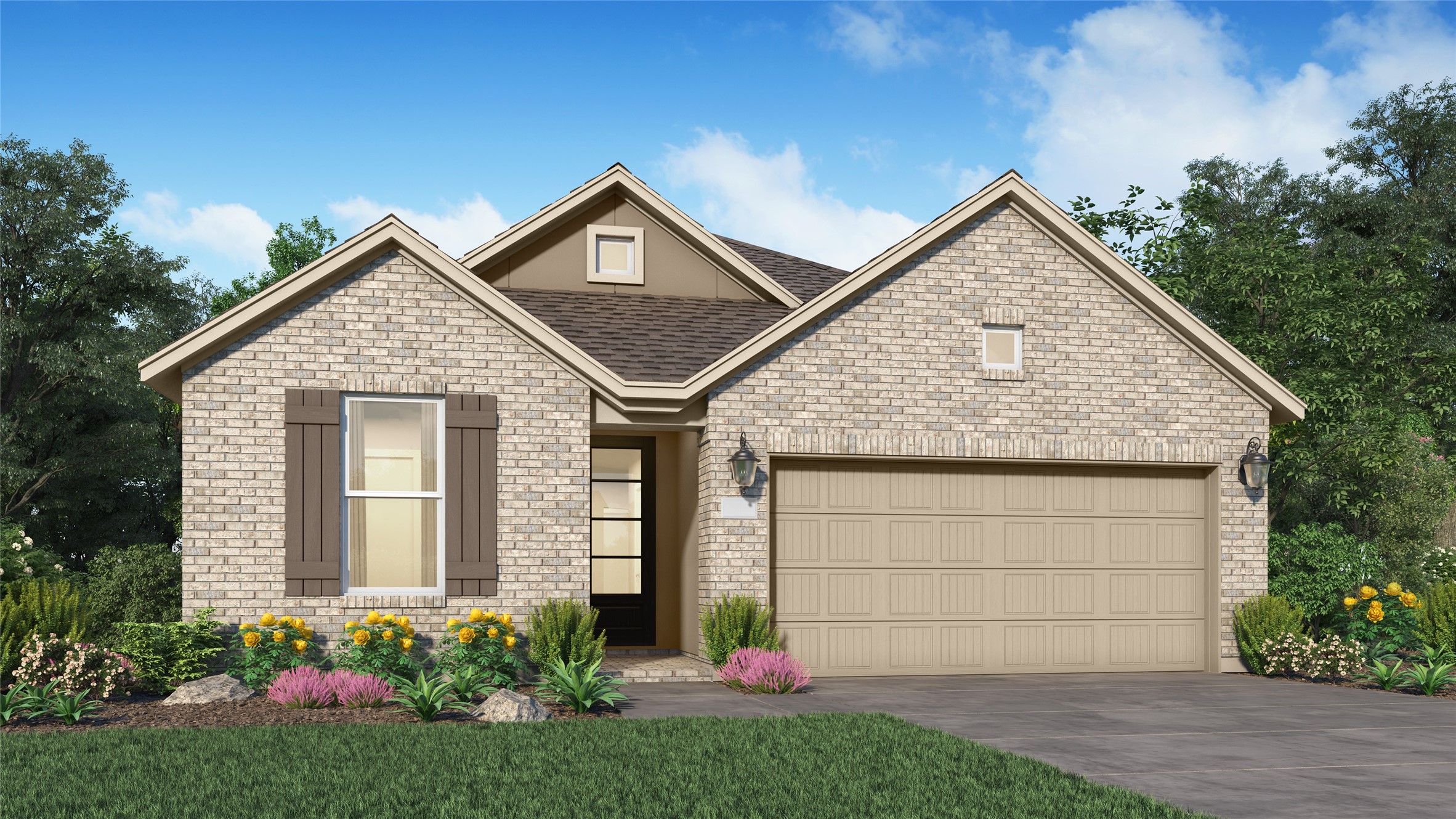 6438 Ocean Prom Lane Katy, TX 77493 - Photo 1 of 31 a front view of a house with a yard and garage