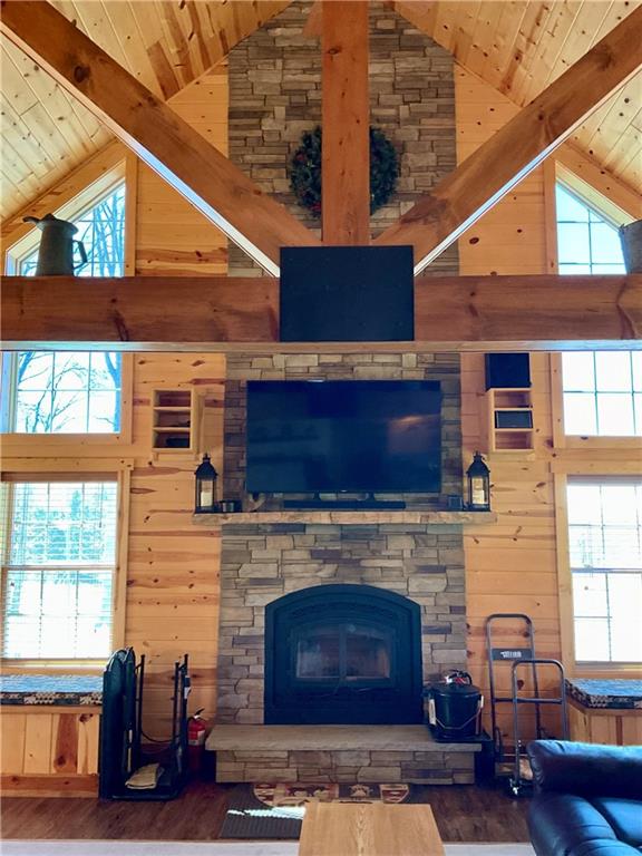 446 Saddle Road Somerset, PA 15501 - Photo 24 of 50 ROSETTA STONE WOOD BURNING FIREPLACE