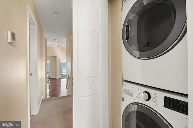 a view of washer and dryer in a utility room