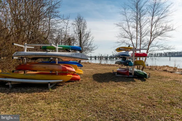 a view of back yard with swimming pool and trees in the background