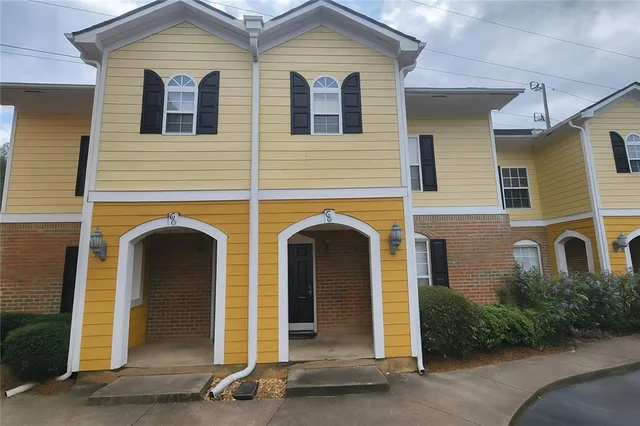 a front view of a house