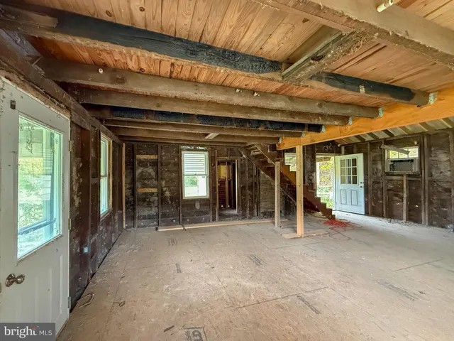 a view of a room with window