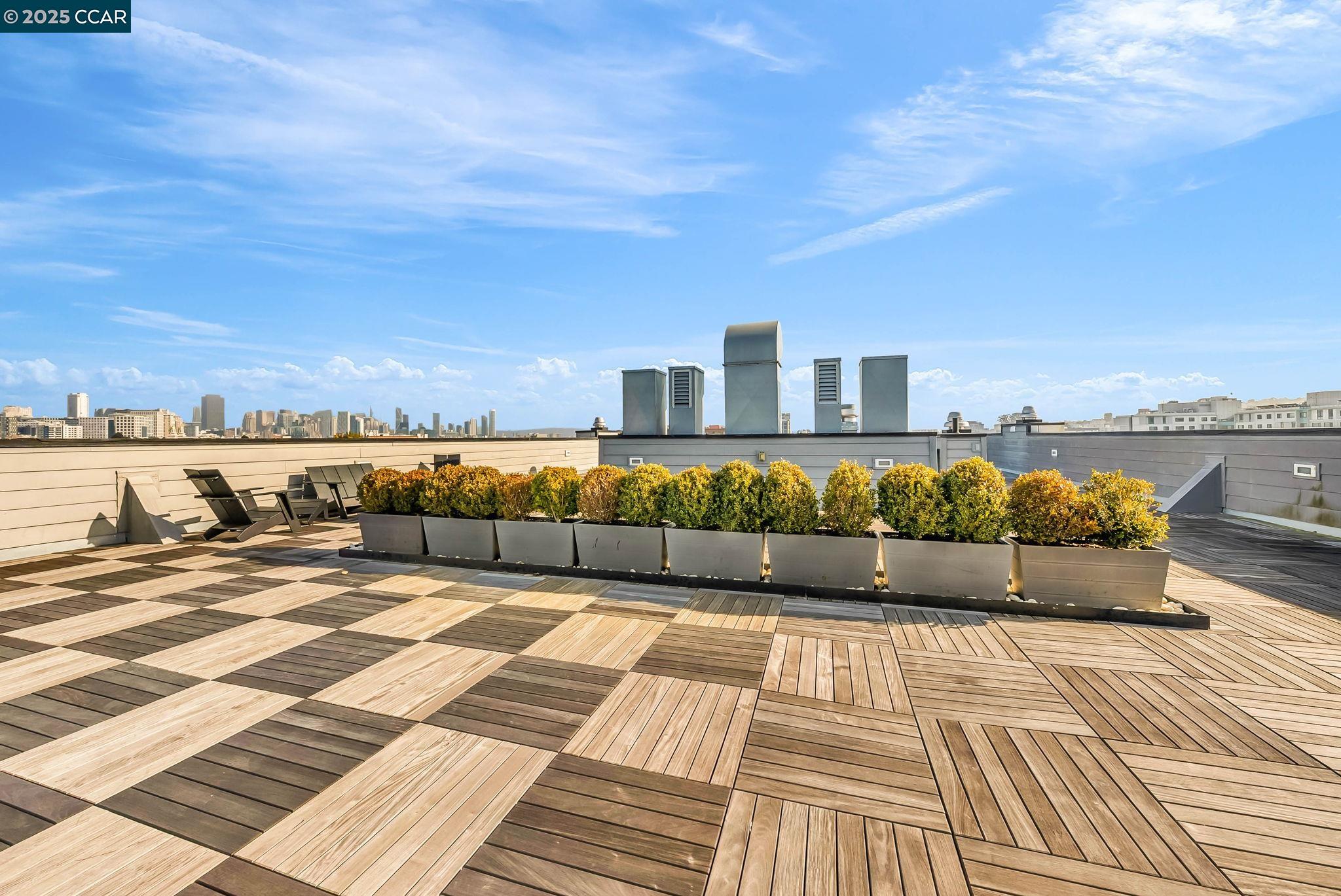 1515 15th Street, Unit 501 San Francisco, CA 94103 - Photo 30 of 46 a view of a terrace with seating space