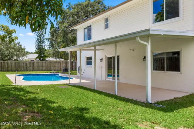 a view of a park with a slide