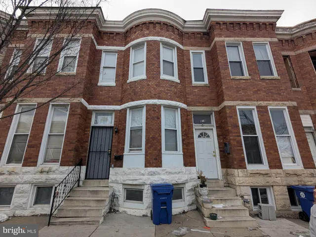 a front view of a building