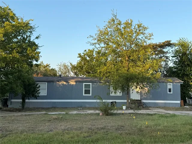 a backyard of a house