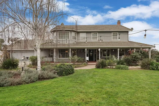 a view of a entryway door front of house