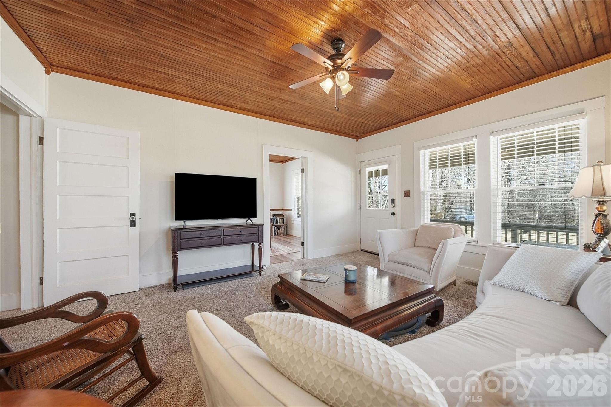 113 Leonhardt Road Morganton, NC 28655 - Photo 6 of 44 a living room with furniture and a flat screen tv