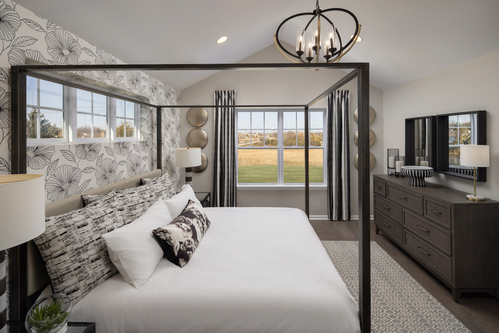 301 Timberleaf Circle Roselle, IL 60172 - Photo 13 of 17 a bedroom with a large bed and a large window