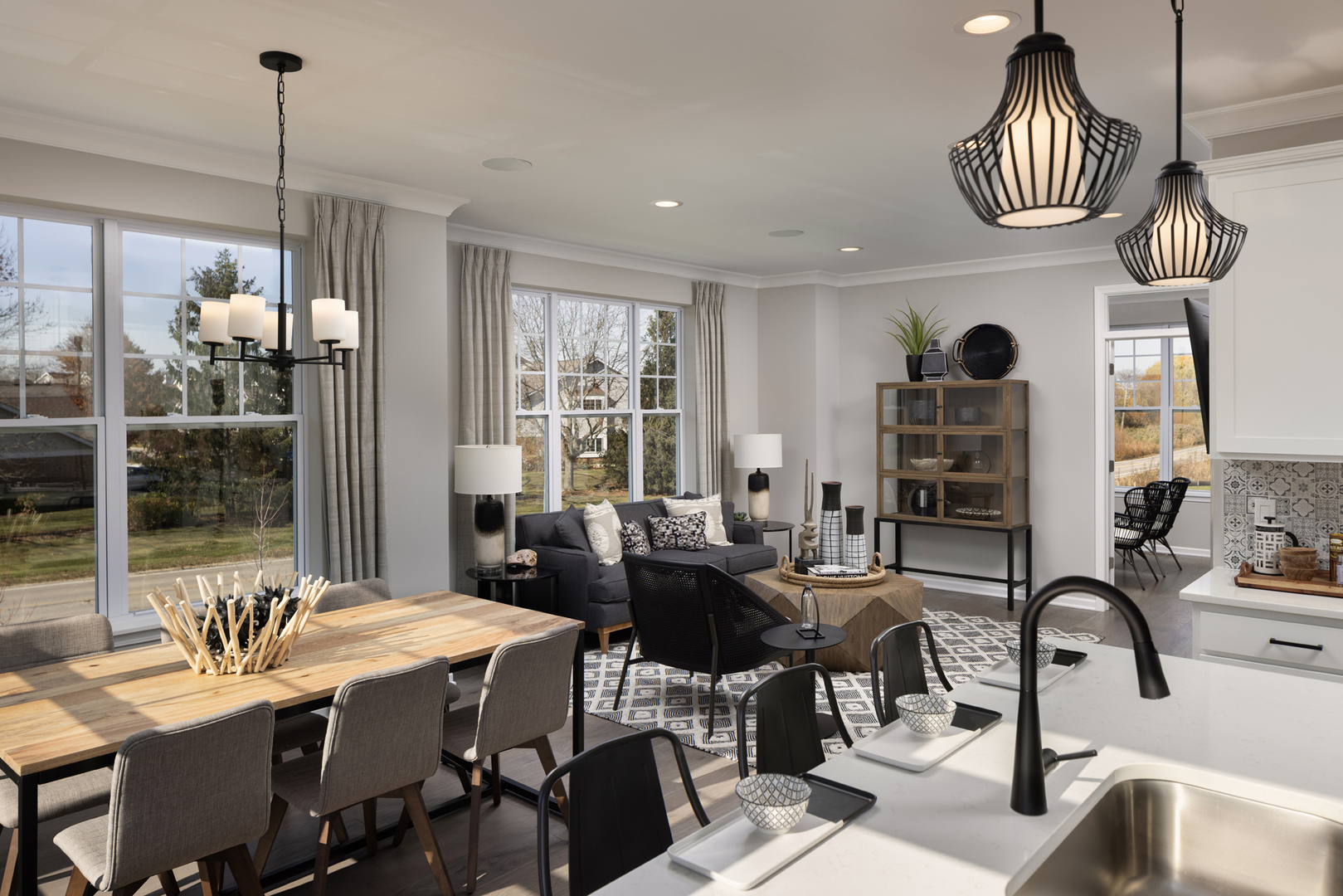 301 Timberleaf Circle Roselle, IL 60172 - Photo 8 of 17 a dining room with furniture a chandelier and window