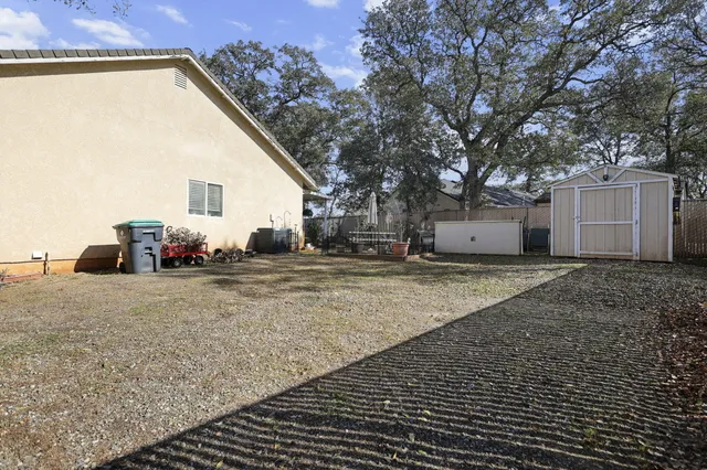 a house view with a garden space
