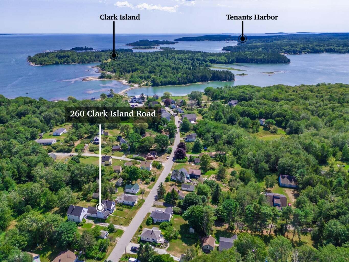 260 Clark Island Road St. George, ME 04859 - Photo 40 of 52 Drone View with Annotations