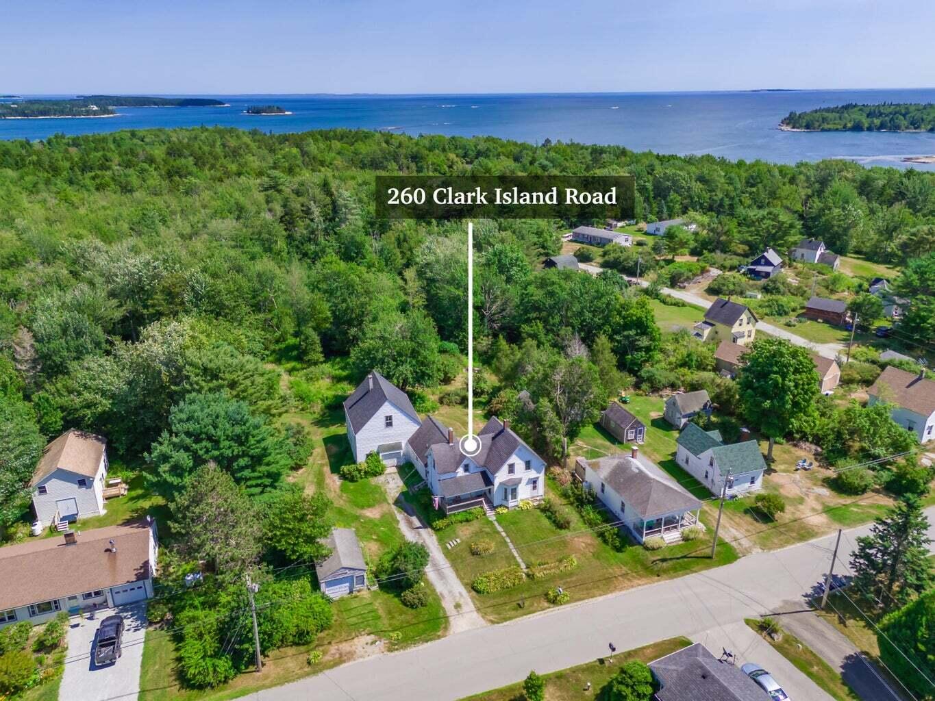 260 Clark Island Road St. George, ME 04859 - Photo 42 of 52 Drone View with Annotations