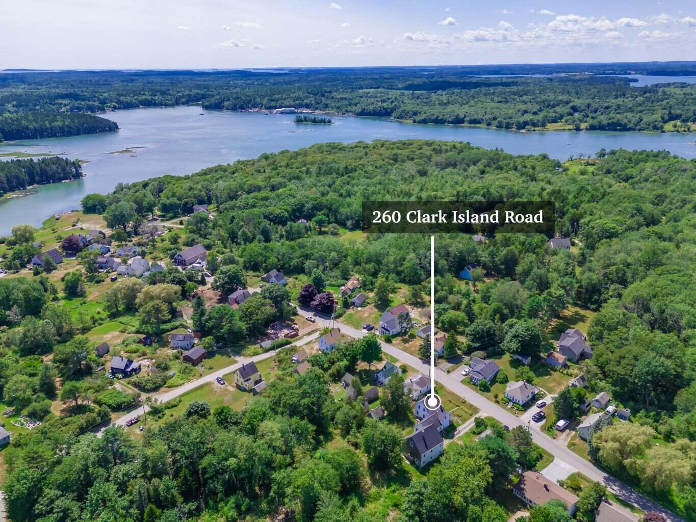 260 Clark Island Road St. George, ME 04859 - Photo 43 of 52 Drone View with Annotations