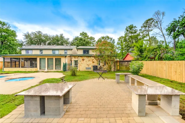 swimming pool with yard