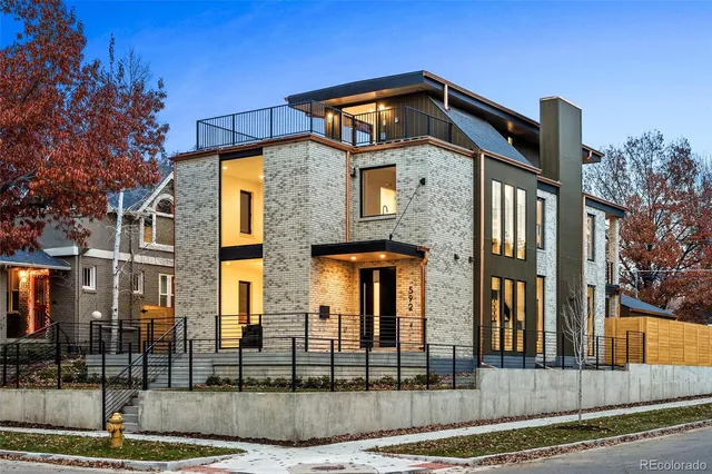 a front view of a house