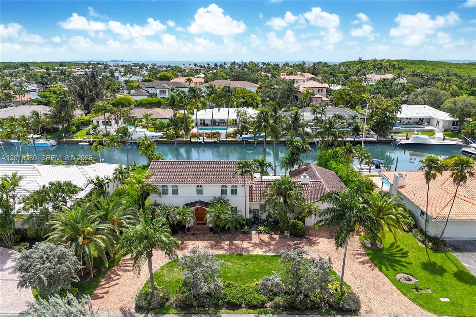 13035 Nevada Street Coral Gables, FL 33156 - Photo 19 of 21 an aerial view of residential houses with outdoor space and lake view