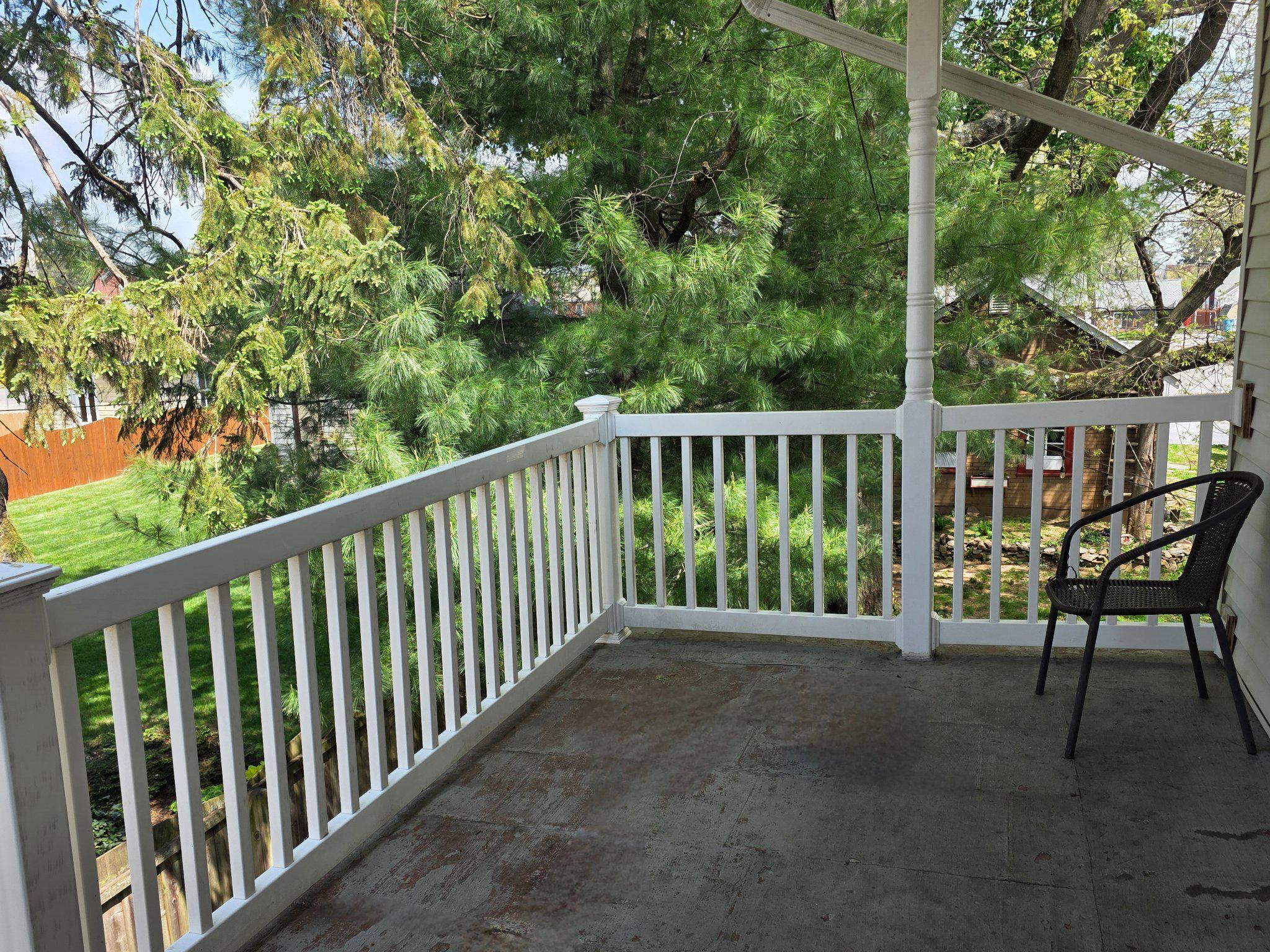 55 South Hazel Street Manheim, PA 17545 - Photo 29 of 36 Serene balcony off from 3rd bedroom/guest room.