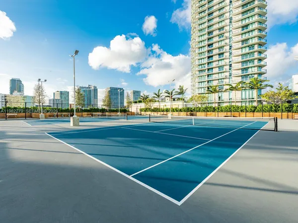 a view of a tennis court