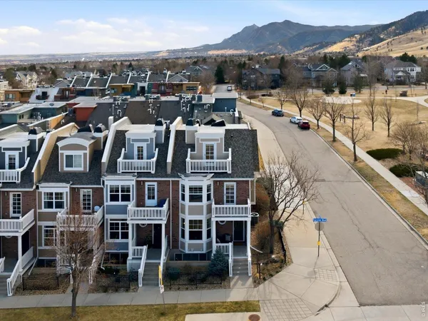 a view of a city with tall buildings