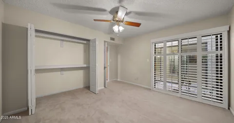 a view of a wooden door