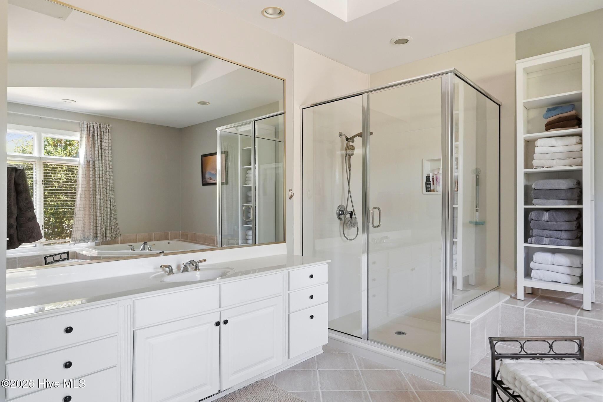 20 Walnut Creek Road Pinehurst, NC 28374 - Photo 21 of 65 Tastefully Redone Walk-in Shower
