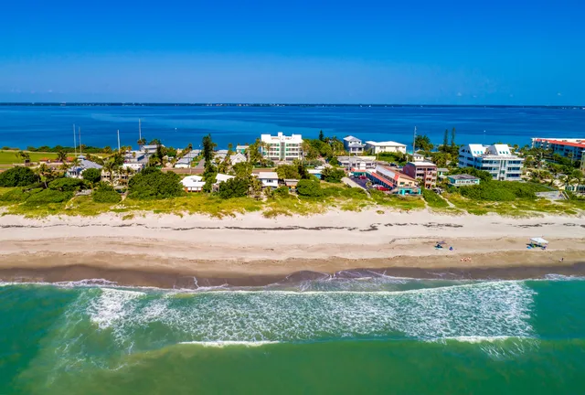 a view of an ocean beach