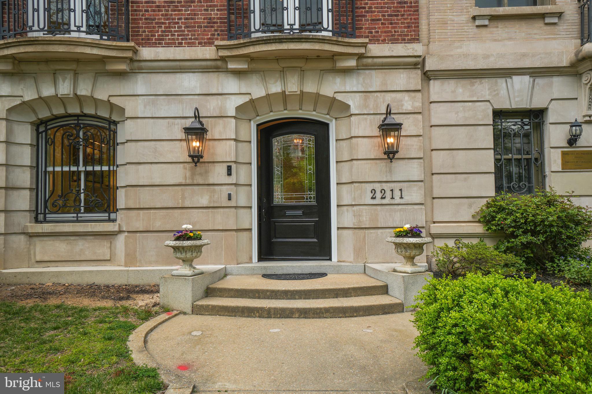 2211 Massachusetts Avenue Northwest Washington, DC 20008 - Photo 2 of 94 2211 Mass. Ave NW. Custom Mahogany Door