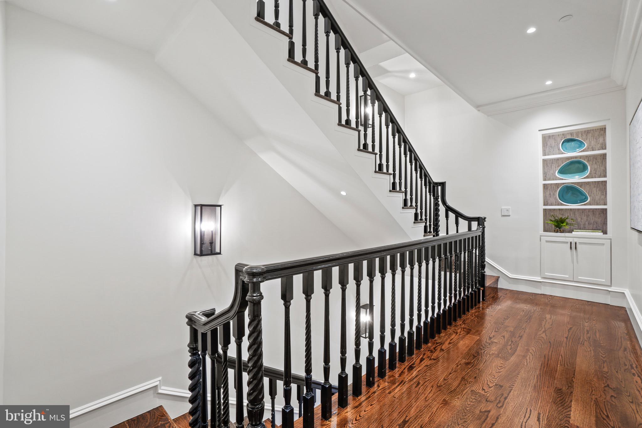 2211 Massachusetts Avenue Northwest Washington, DC 20008 - Photo 26 of 94 Custom Mahogany Staircase & Solid Hardwood Floors