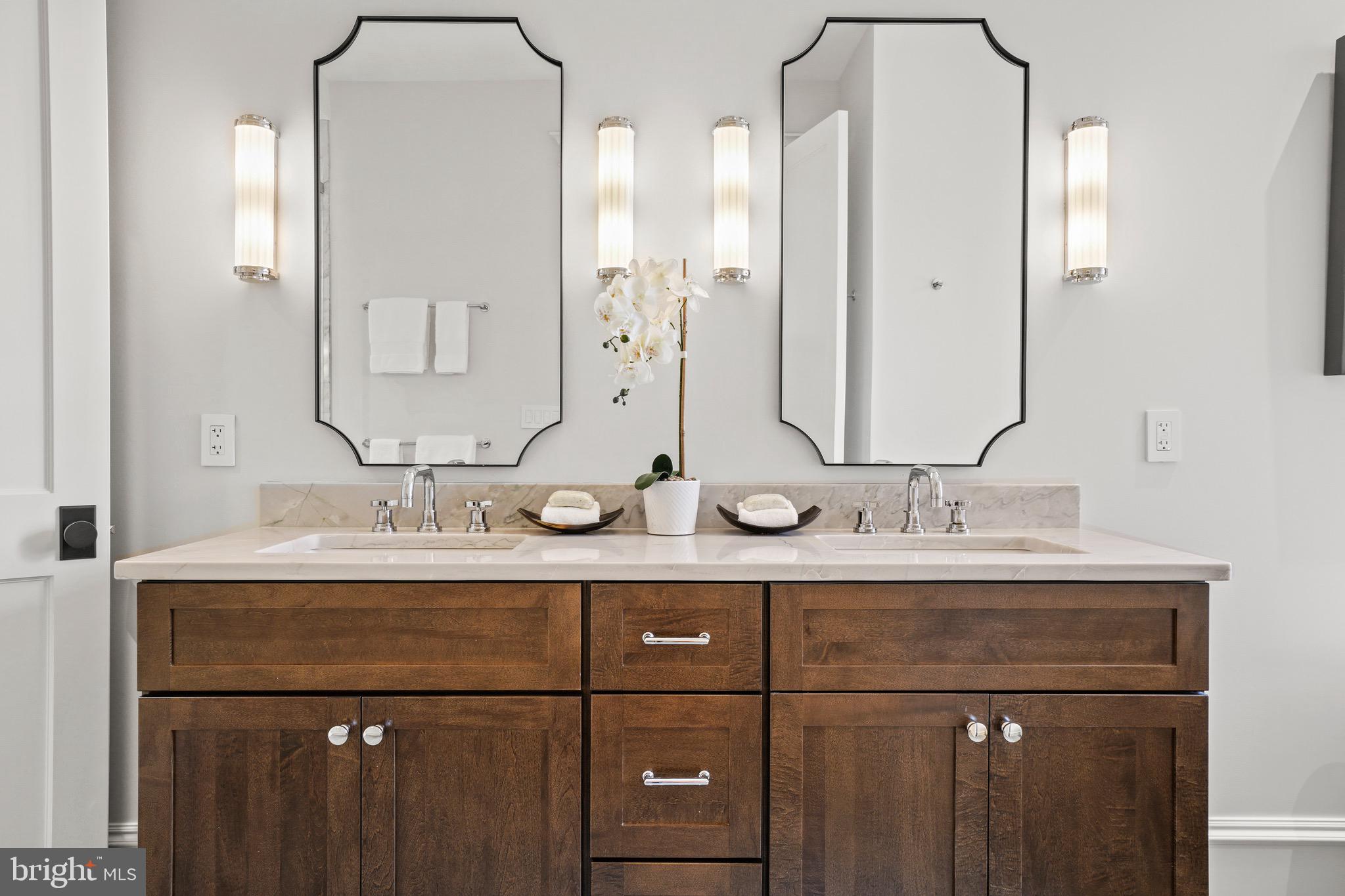 2211 Massachusetts Avenue Northwest Washington, DC 20008 - Photo 42 of 94 Master Double Sink Vanity w/ Designer Accents